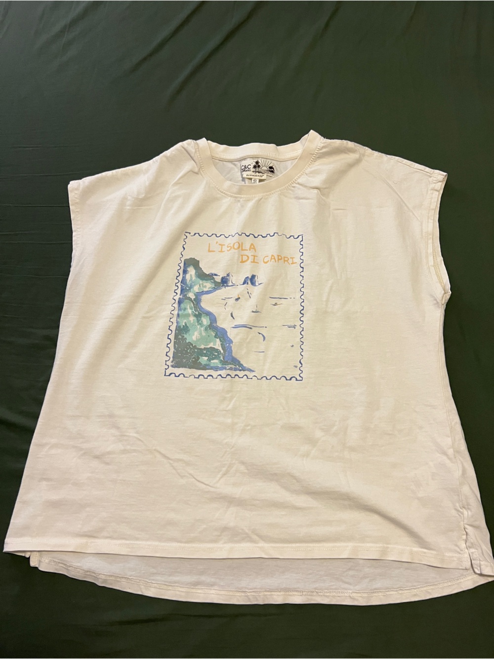 C&C California Cream Graphic Tee Women’s Size XL